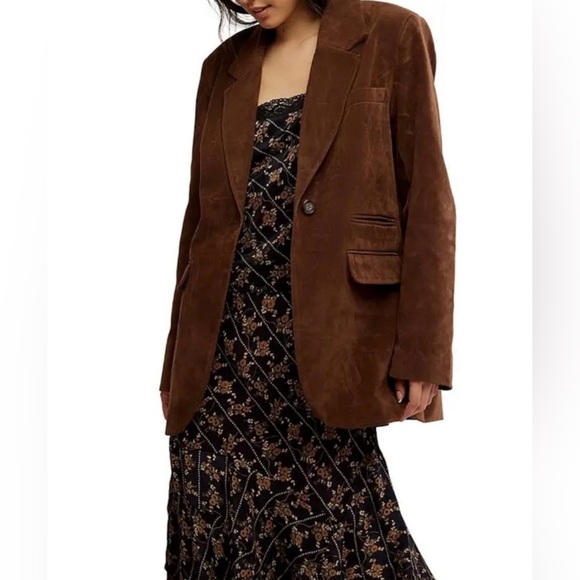 Free People paper cut blazer jacket - Picture 4 of 6